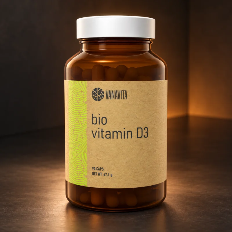 VanaVita BIO Βιταμίνη D3 800 IU, 90 κάψουλες